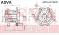 СТУПИЦА ЗАДНЯЯ С МАГНИТНЫМ КОЛЬЦОМ АБС SBWH-B13MR