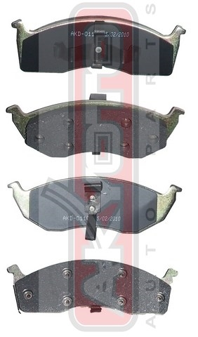 КОЛОДКИ ТОРМОЗНЫЕ ДИСКОВЫЕ ПЕРЕДНИЕ AKD-0110
