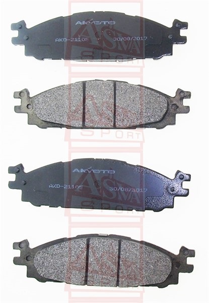 КОЛОДКИ ТОРМОЗНЫЕ ДИСКОВЫЕ ПЕРЕДНИЕ AKD-21105
