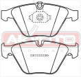 КОЛОДКИ ТОРМОЗНЫЕ ДИСКОВЫЕ ПЕРЕДНИЕ AKD-0222
