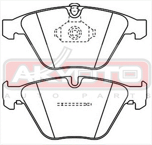 КОЛОДКИ ТОРМОЗНЫЕ ДИСКОВЫЕ ПЕРЕДНИЕ AKD-0222