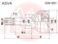 ШРУС НАРУЖНЫЙ 32X53X17 GW-001