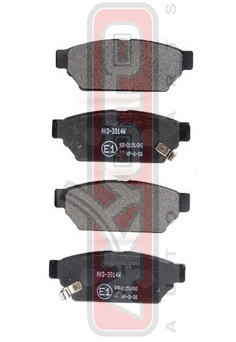 КОЛОДКИ ТОРМОЗНЫЕ ДИСКОВЫЕ ЗАДНИЕ AKD-3314