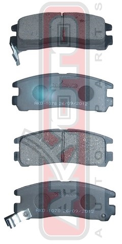 КОЛОДКИ ТОРМОЗНЫЕ ДИСКОВЫЕ ЗАДНИЕ AKD-1078
