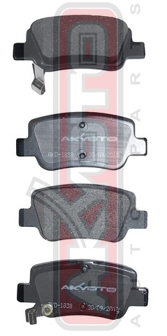 КОЛОДКИ ТОРМОЗНЫЕ ДИСКОВЫЕ ЗАДНИЕ AKD-1838