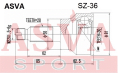 ШРУС НАРУЖНЫЙ 30x58x28 SZ-36