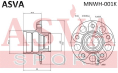 СТУПИЦА ПЕРЕДНЯЯ В КОМПЛЕКТЕ С ПОДШИПНИКАМИ MBWH-001K