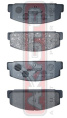 КОЛОДКИ ТОРМОЗНЫЕ ДИСКОВЫЕ ЗАДНИЕ AKD-1076