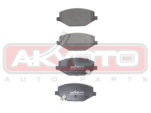 КОЛОДКИ ТОРМОЗНЫЕ ПЕРЕДНИЕ AKD-36104