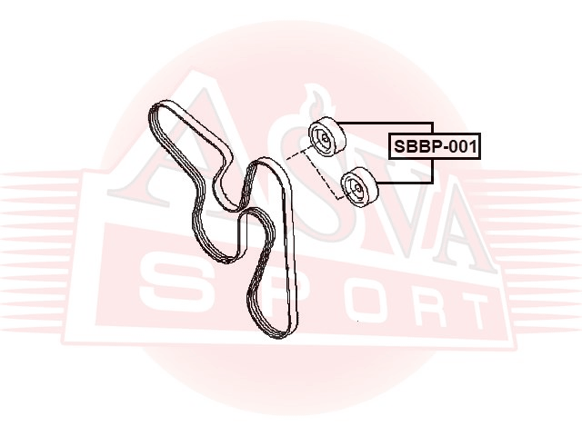 РОЛИК РЕМНЯ ПРИВОДНОГО SBBP-001
