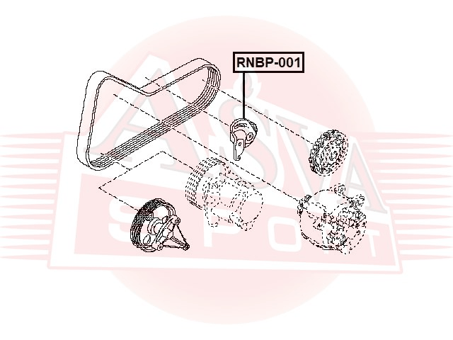 РОЛИК НАТЯЖНОЙ RNBP-001