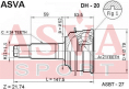 ШРУС НАРУЖНЫЙ 21x52x24 DH-20