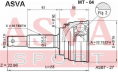 ШРУС НАРУЖНЫЙ 22x50x25 MT-04