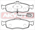 КОЛОДКИ ТОРМОЗНЫЕ ДИСКОВЫЕ ПЕРЕДНИЕ AKD-1012