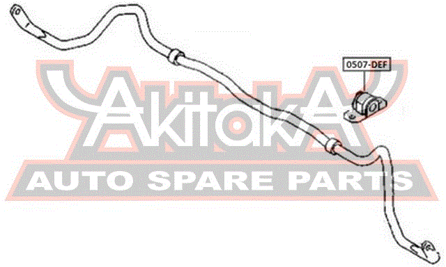 ВТУЛКА ПЕРЕДНЕГО СТАБИЛИЗАТОРА D18 0507-DEF