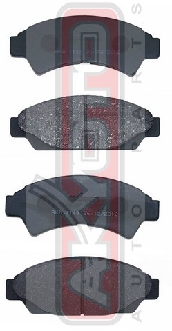 КОЛОДКИ ТОРМОЗНЫЕ ДИСКОВЫЕ ПЕРЕДНИЕ AKD-1149