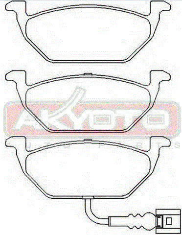 КОЛОДКИ ТОРМОЗНЫЕ ДИСКОВЫЕ ПЕРЕДНИЕ AKD-1325