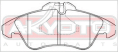 КОЛОДКИ ТОРМОЗНЫЕ ДИСКОВЫЕ ПЕРЕДНИЕ AKD-0301