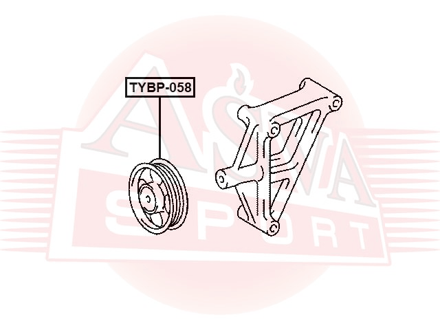 РОЛИК НАТЯЖНОЙ TYBP-058