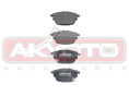 КОЛОДКИ ТОРМОЗНЫЕ ДИСКОВЫЕ ЗАДНИЕ AKD-38206