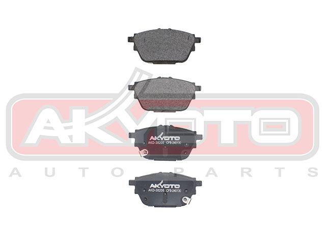 КОЛОДКИ ТОРМОЗНЫЕ ДИСКОВЫЕ ЗАДНИЕ AKD-38206