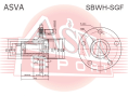 СТУПИЦА ПЕРЕДНЯЯ SBWH-SGF