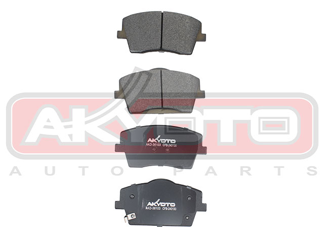 КОЛОДКИ ТОРМОЗНЫЕ ДИСКОВЫЕ ПЕРЕДНИЕ AKD-36103