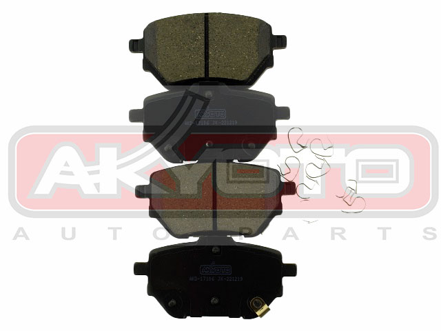 КОЛОДКИ ТОРМОЗНЫЕ ДИСКОВЫЕ ЗАДНИЕ AKD-17106