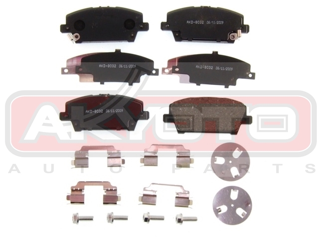 КОЛОДКИ ТОРМОЗНЫЕ ДИСКОВЫЕ ПЕРЕДНИЕ AKD-8032
