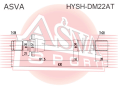 ПОЛУОСЬ ПРАВАЯ 28X430X28 (БЕЗ ПОДШИПНИКА) HYSH-DM22AT