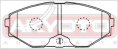 КОЛОДКИ ТОРМОЗНЫЕ ДИСКОВЫЕ ПЕРЕДНИЕ AKD-1311
