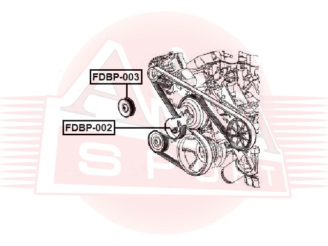 РОЛИК НАТЯЖНОЙ FDBP-003