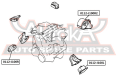 ПОДУШКА ДВИГАТЕЛЯ ПРАВАЯ 0112-J100R