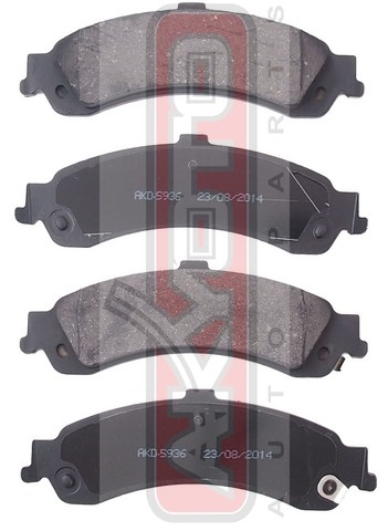 КОЛОДКИ ТОРМОЗНЫЕ ДИСКОВЫЕ ЗАДНИЕ AKD-5936