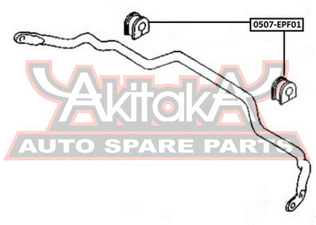 ВТУЛКА ПЕРЕДНЕГО СТАБИЛИЗАТОРА D20 0507-EPF01