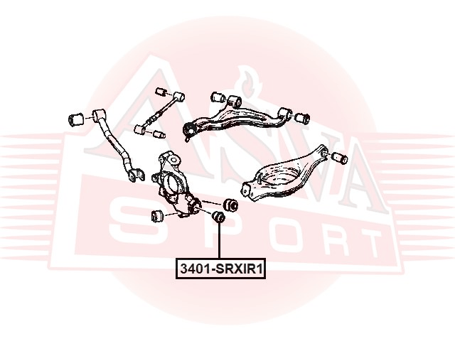 САЙЛЕНТБЛОК ЗАДНЕЙ ЦАПФЫ 3401-SRXIR1