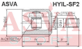 ШРУС ВНУТРЕННИЙ ЛЕВЫЙ 26x41x27 HYIL-SF2