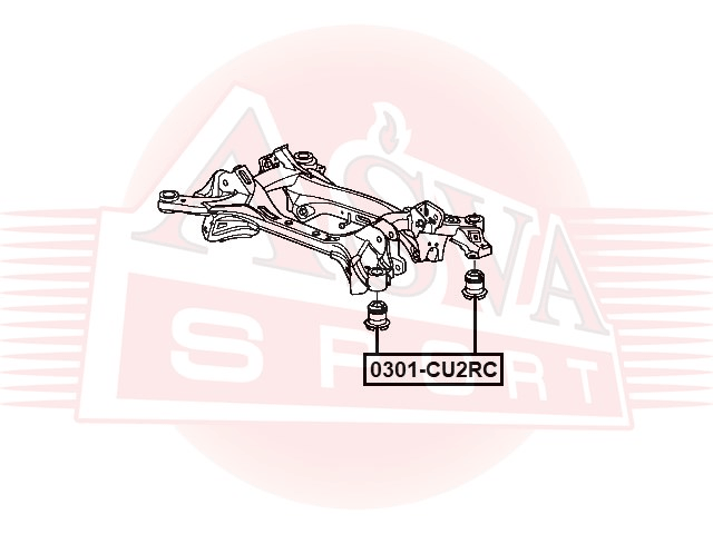 САЙЛЕНТБЛОК ПОДРАМНИКА 0301-CU2RC