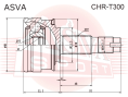 ШРУС НАРУЖНЫЙ 29X52.5X25 CHR-T300