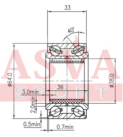 ПОДШИПНИК СТУПИЧНЫЙ DAC38640036-33