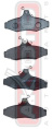 КОЛОДКИ ТОРМОЗНЫЕ ДИСКОВЫЕ ЗАДНИЕ AKD-0424