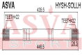 ПОЛУОСЬ ЛЕВАЯ 22x446x22 HYSH-SOLLH