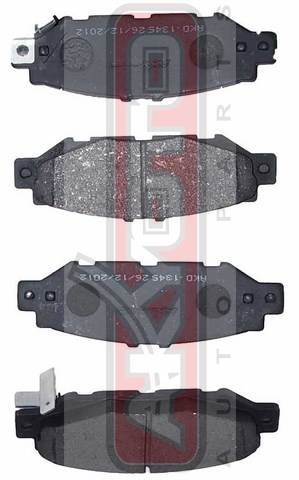 КОЛОДКИ ТОРМОЗНЫЕ ДИСКОВЫЕ ЗАДНИЕ AKD-1345