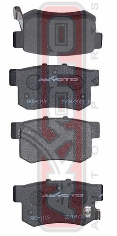КОЛОДКИ ТОРМОЗНЫЕ ДИСКОВЫЕ ЗАДНИЕ AKD-1119