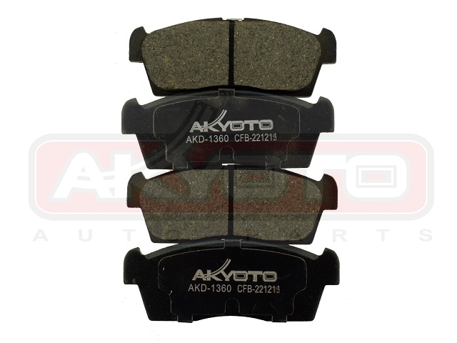 КОЛОДКИ ТОРМОЗНЫЕ ДИСКОВЫЕ ПЕРЕДНИЕ AKD-1360