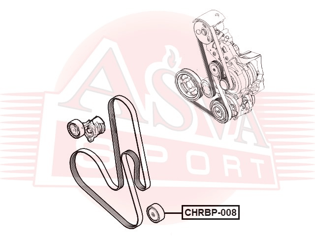 РОЛИК НАТЯЖНОЙ CHRBP-008