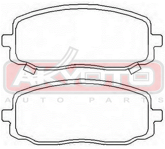 КОЛОДКИ ТОРМОЗНЫЕ ДИСКОВЫЕ ПЕРЕДНИЕ AKD-0438