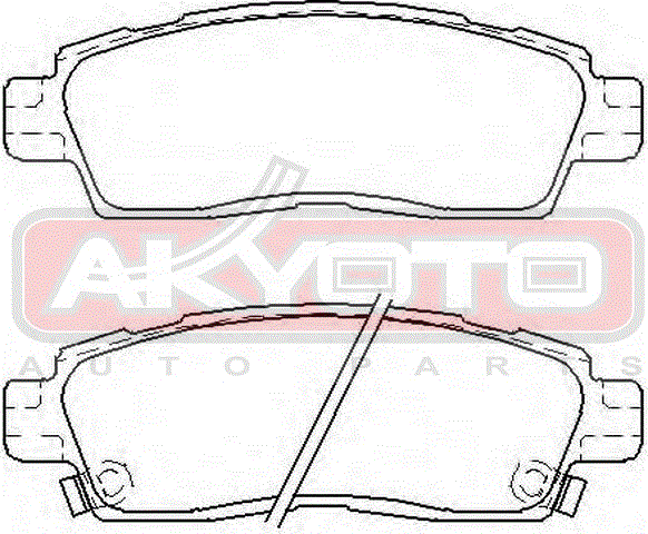 КОЛОДКИ ТОРМОЗНЫЕ ДИСКОВЫЕ ЗАДНИЕ AKD-0883