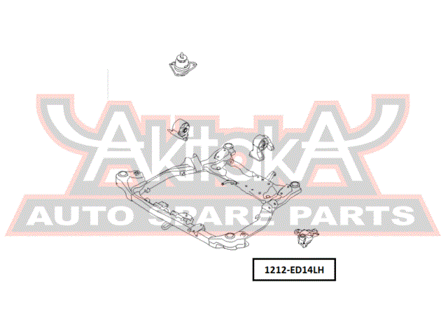 ПОДУШКА ДВИГАТЕЛЯ ЛЕВАЯ 1212-ED14LH