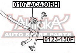 ВТУЛКА ПЕРЕДНЕГО СТАБИЛИЗАТОРА ПРАВАЯ D23 0107-ACA30RH